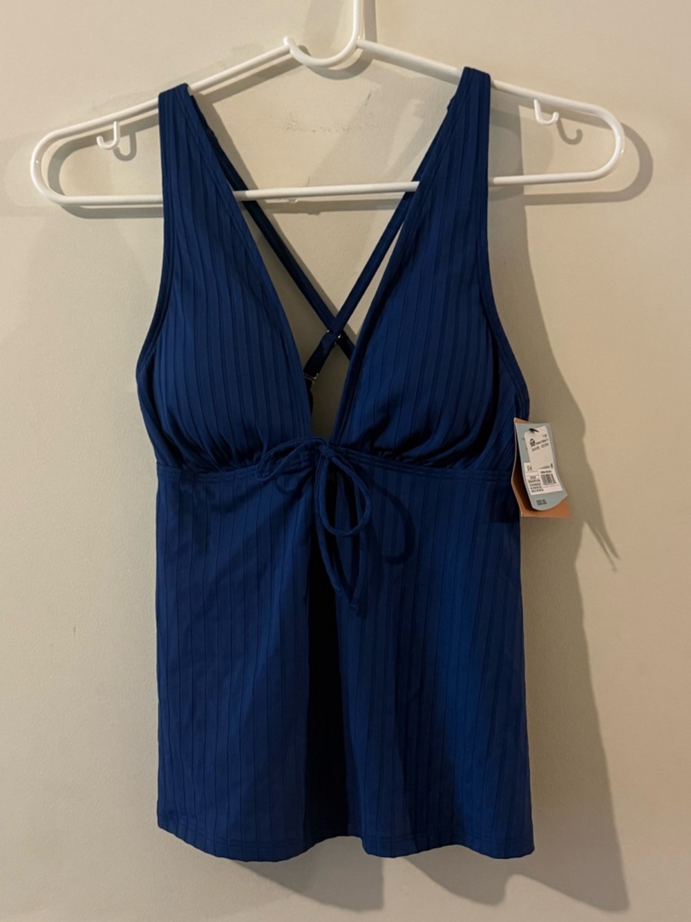 Shade & Shore royal blue tankini with convertible straps